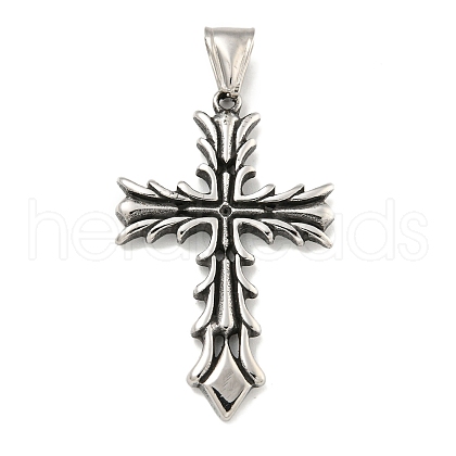 316 Surgical Stainless Steel Pendants Rhinestone Setting STAS-E212-111AS-1
