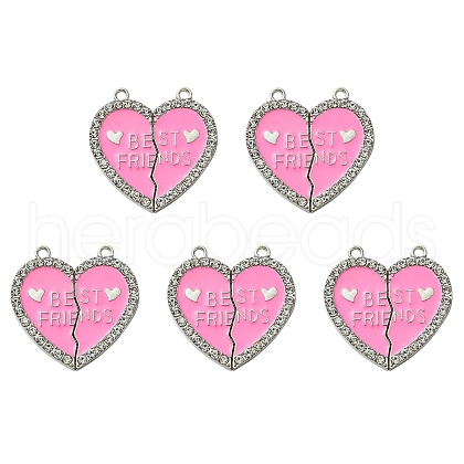 Alloy Enamel Split Pendant ENAM-YW0003-81E-1