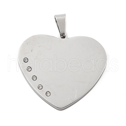304 Stainless Steel Pendants STAS-F313-04P-1