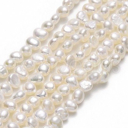 Natural Cultured Freshwater Pearl Beads Strands PEAR-A005-05C-01-1