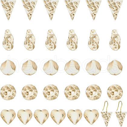 CHGCRAFT 30Pcs 5 Style304 Stainless Steel Pendant STAS-CA0001-69G-1