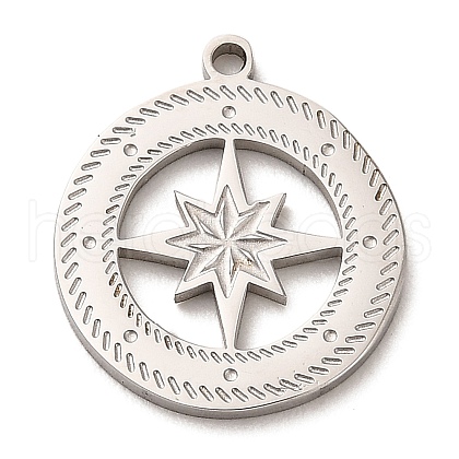 Non-Tarnish 304 Stainless Steel Pendants STAS-E199-05P-1