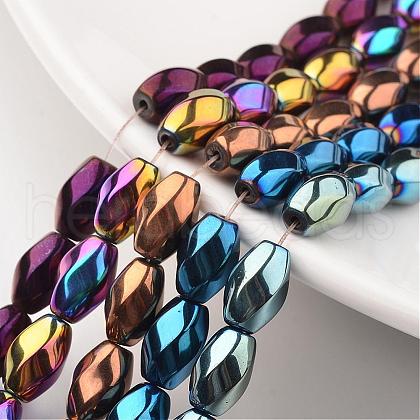 Electroplate Non-magnetic Synthetic Hematite Beads Strands G-F300-12-1