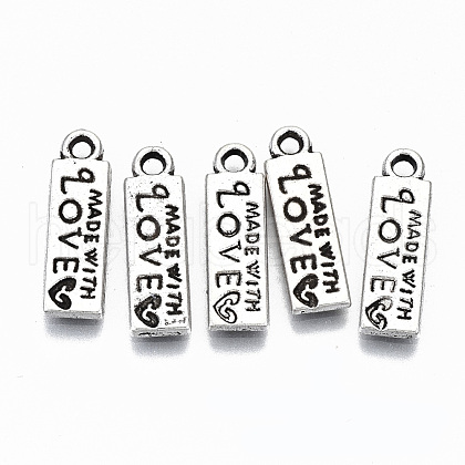 Tibetan Style Alloy Pendants TIBEP-N009-062AS-RS-1