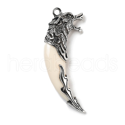 Alloy Resin Big Pendants ALRI-S001-15AS-01-1