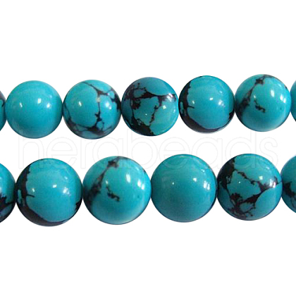 Synthetic Turquoise Beads Strands X-Z0NDC011-1-1