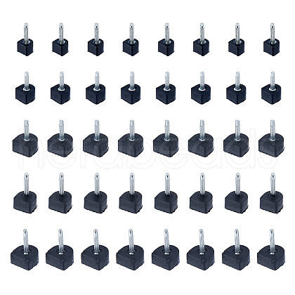 DICOSMETIC 20 Pairs 5 Styles Rubber with Iron Heel Stoppers Protector FIND-DC0005-60-1