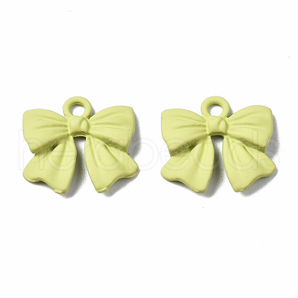 Spray Painted Alloy Pendants PALLOY-Q434-008C-NR-1