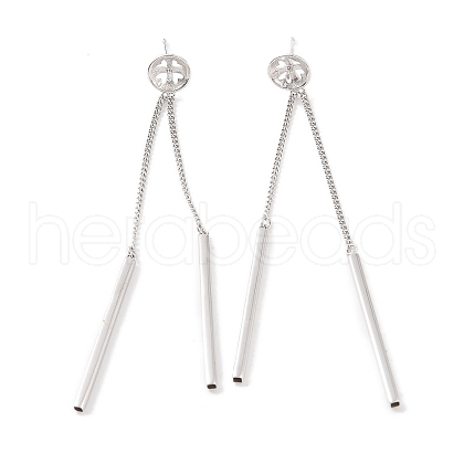 925 Sterling Silver Micro Pave Cubic Zirconia Earring Settings Findings STER-B003-19P-1