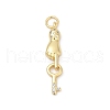 Brass Pave Cubic Zirconia Pendants KK-U062-34G-1