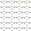 SUNNYCLUE 80Pcs Tibetan Style Alloy Bead Frame FIND-SC0011-46-1