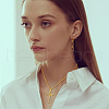 FIBLOOM 9Pcs 9 Style Stainless Steel & Alloy Cross Pendant Necklaces Set NJEW-FI0001-21-7