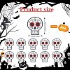10Pcs Skull Silicone Focal Beads JX889A-2