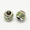 Alloy Rhinestone European Beads MPDL-R036-08E-1