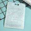 50Pcs Transparent Plastic Printed Cookies Zip Lock Bags PW-WG09E1A-06-1