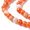 Natural South Red Agate Beads Strands G-B090-A04-01-3