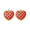 304 Stainless Steel Enamel Pendants STAS-B085-30G-1