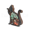 Wood Carved Cat Display Decorations PW-WGB8703-01-4