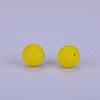 Round Silicone Focal Beads SI-JX0046A-134-2
