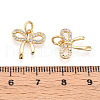Brass Micro Pave Cubic Zirconia Charms KK-N257-43G-3
