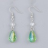 Electroplate Glass Dangle Earrings EJEW-JE03176-03-1