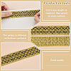 Polyester Braided Lace Ribbons OCOR-WH0092-17A-4