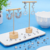 SUNNYCLUE 80Pcs 201 Stainless Steel Textured Flat Round Stud Earring Findings STAS-SC0008-50-4