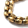 Electroplated Synthetic Magnetic Hematite Beads Strands G-P545-G01-02F-3