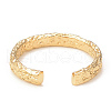 Ion Plating(IP) 304 Stainless Steel Textured Open Cuff Ring for Women X-RJEW-I096-19G-3