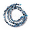 Natural Devil Blue Aquamarine Beads Strands G-F717-16A-3