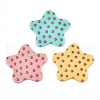 Opaque Printed Acrylic Cabochons MACR-N011-002-C-1