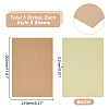 AHADERMAKER 40 Sheets 5 Styles Rectangle Printable Blank Kraft Paper Self Adhesive Stickers FIND-GA0005-73-2