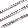 Tarnish Resistant 304 Stainless Steel Curb Chains STAS-I107-15P-A-1