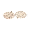 Brass Filigree Pendants KK-B064-08KCG-2