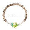 Sea Turtles and Starfish Coconut Beads Bracelets BJEW-JB11882-03-3