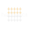 BENECREAT 60Pcs 2 Colors Brass Connector Charms KK-BC0013-88-7