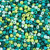 Opaque Glass Round Seed Beads GLAA-TAC0025-07B-02-3
