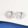 304 Stainless Steel Rhinestone Stud Earrings EJEW-Z089-06P-3