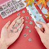 SUPERFINDINGS 210Pcs Tibetan Style Alloy Pendants TIBEP-FH0001-12-3