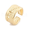 Brass Cuff Rings for Women RJEW-B119-06G-4