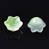 Transparent Two Tone Spray Painted Glass Beads GLAA-Q089-002B-010-4