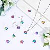 SUPERFINDINGS 20Pcs Rainbow Color Alloy Pendants FIND-FH0003-57-2