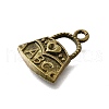 Tibetan Style Alloy Pendant Rhinestone Settings TIBE-L008-02AB-2