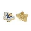 304 Stainless Steel Enamel Pendants STAS-L290-22G-2