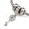 Brass Micro Pave Cubic Zirconia European Bracelets BJEW-K261-11P-2