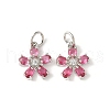 Brass Micro Pave Cubic Zirconia Pendants KK-U067-03P-06-1