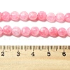 Natural Dyed White Jade Beads Strands G-C179-A6mm-02-5