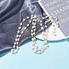 Handmade Natural Freshwater Pearl Beaded Chains AJEW-JB01087-2