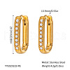 Elegant Stainless Steel Oval Hoop Earrings UE0817-4-1