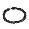 304 Stainless Steel Cuban Link Chain Bracelets for Men Women BJEW-Q038-02EB-4